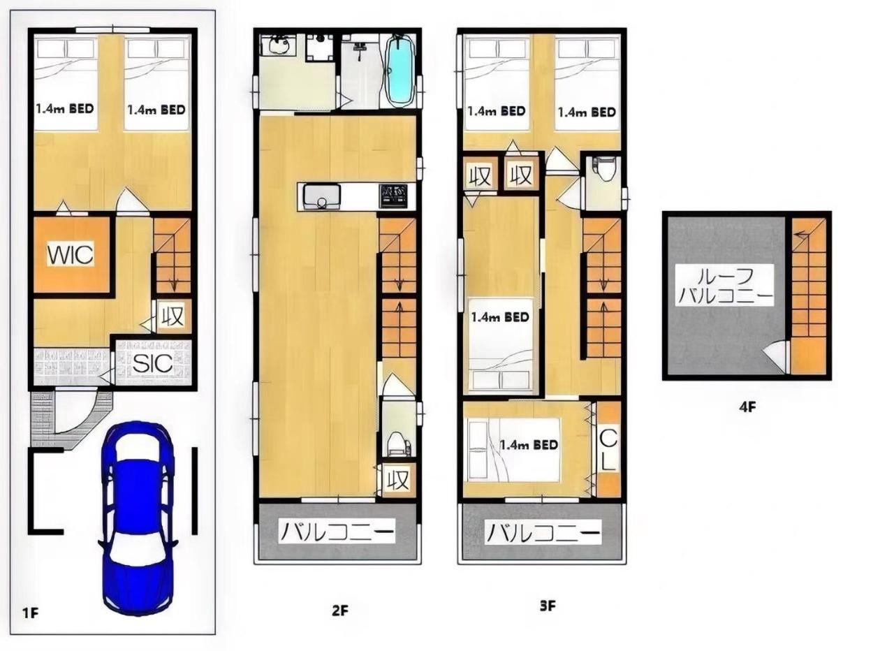 Westhouse A 天下茶屋店 Villa Osaka Exterior foto